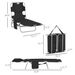 Outsunny Folding Beach Lounge Chair With Face Hole And Arm Slots, 5-level Adjustable Sun Lounger Tanning Chair With Pillow For Patio, Garden, Beach, Pool, Black_maomaolike.com