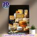 Cheese Assortment Painting Poster, Realistic Rich-toned Cheese Still Life Poster, Appealing Food-themed Decor Ideal For Kitchen And Dining Area_maomaolike.com