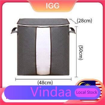 Foldable Non-Woven Quilt Storage Bag Waterproof Dustproof Closet Organizer For Bedding Blanket Clothes Pillow_maomaolike.com