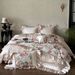 1 French Style Girl 100S Australian Pure Four-Piece Set Rose Floral Ruffled Edge Full Cotton Duvet Cover Romantic Bedding_maomaolike.com
