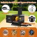 Portable Wood Burning Stove Mini Heater Burner With Pot Rack Oven Pan_maomaolike.com