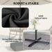 Garden Parasol Base 176 Lbs Sand Filled Heavy Duty Stand For Cantilever Umbrellas And 1.9" Poles Black_maomaolike.com