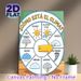 Spanish Weather Wheel Painting Poster, Cute Cartoon Illustrated Weather Poster, Colorful Design For Learning Spanish Weather Vocabulary, Suitable For_maomaolike.com