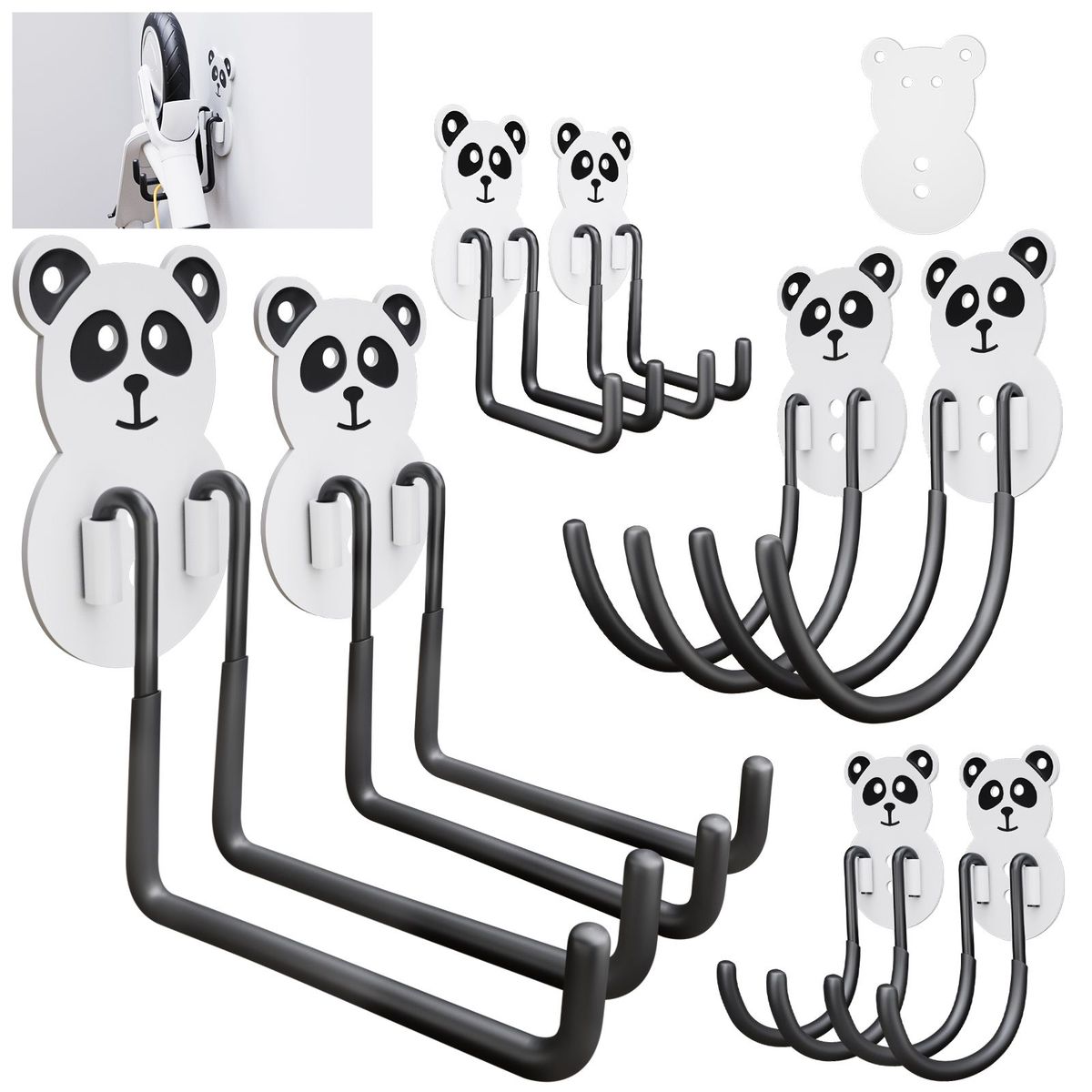 For Hanging Heavy 42 Pounds (Max.) 8 Small Size Hooks, Nainless Wall Hangers Self-adhesive Traceless Transparent Detachable Waterproof Rust-proof Bathroom Kitchen Home A Variety Of Uses_maomaolike.com