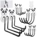 For Hanging Heavy 42 Pounds (Max.) 8 Small Size Hooks, Nainless Wall Hangers Self-adhesive Traceless Transparent Detachable Waterproof Rust-proof Bathroom Kitchen Home A Variety Of Uses_maomaolike.com