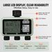 VEVOR Water Timer, 3 Outlets, Hose Watering Sprinkler Timer, With 3 Independent Watering Zone LCD Display Rain Delay Mode Manual Mode 360° Brass Inlet Metal Filter, IPX6 Waterproof For Yard Watering_maomaolike.com