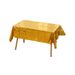 137 X 274cm Plastic Tablecloth Rectangle Table Covers Metallic Party Tablecloth Foil Table Cover For Birthday Wedding Christmas Gold 12PCS_maomaolike.com