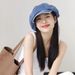 Hot Sale Ladies Stylish Retro Octagonal Cowboy Hat Women Lightweight Breathable Sun Protection Beret with Long Brim for Photo_maomaolike.com