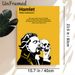 Hamlet Themed Painting Poster, Stylized Minimalist Graphic Poster, Featuring Hamlet With Yorick's Skull And Classic Literary Quote, Elegant Literary_maomaolike.com