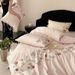Wholesale French Country Style Towel Embroidery Pure Four-Piece Naked Sleep 100% Long-Staple Cotton Tie 4-Piece Set_maomaolike.com