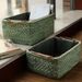 Yiran Rattan Basket Corn Husk Woven Box Home Desktop Toy Miscellaneous Organizer Storage Bin_maomaolike.com