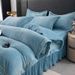 Wholesale Nordic Style Carved Four-Piece Autumn Winter Thickened Bed Cover Jacquard Milk Warm Coral Velvet 4-Piece Set_maomaolike.com