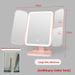 LED With Light, Smart Rechargeable Makeup Desktop Foldable Rotating Light-Up Mirror, Vanity Mirror For Cross-Border_maomaolike.com