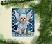 Poodle My Angel Porcelain Ornament Christmas Tree Hanging Decorations For Home Christmas Holiday, Rectangle, Gift, Multicolor_maomaolike.com