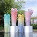LUSQI 1PC 710ML Double Layer Bottle Creative Durian Large Capacity Portable Water Cup With Straw & Cute Bow Tie_maomaolike.com