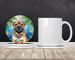 Shar Pei Luau Large Sandstone Coasters Pack Of 4 Absorbent Round Coasters Decor Gifts For Men Or Women, 4 In, Multicolor_maomaolike.com