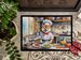 Shiba Inu The Chef Doormat Front Door Mat Indoor Outdoor Rugs For Entryway, Non Slip Washable Low Pile, 24H X 36W_maomaolike.com