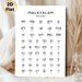 Malayalam Alphabet Painting Poster, Minimalist Black-and-White Typographic Poster, Clear Script Reference For Learning Malayalam, Suitable For Study_maomaolike.com