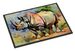 Rhinoceros Doormat Front Door Mat Indoor Outdoor Rugs For Entryway, Non Slip Washable Low Pile, 24H X 36W_maomaolike.com