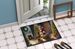 Belgian Malinois And Santa Claus Doormat Front Door Mat Indoor Outdoor Rugs For Entryway, Non Slip Washable Low Pile, 24H X 36W_maomaolike.com