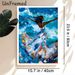 Ocean-themed Dancing Figure Painting Poster, Vibrant Impasto-style Poster, Rich-hued Design With Swirling Waves & Seashells, Elegant Wall Decor Option_maomaolike.com