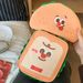 Cute Toast-shaped Makeup Large-capacity Partitioned Bag, Portable Cosmetic Storage For Travel, Toiletry Bag_maomaolike.com