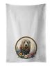 Komondor And Flowers Kitchen Towel Set Of 2 White Dish Towels Decorative Bathroom Hand Towel For Hand, Face, Hair, Yoga, Tea, Dishcloth, 19 X 28", White_maomaolike.com