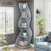 Modern Wall Corner Bookshelf Bookcase_maomaolike.com