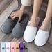 3 Pairs/Set Closed Toe Non-slip High Quality Disposable Hotel Bathroom Indoor Guest Travel Slippers Hot_maomaolike.com