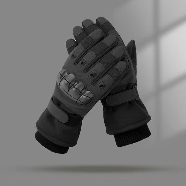 Unisex Winter gloves for men's outdoor motorcycle riding windproof cold non-slip warm touch screen with fleece ski thickening gloves_maomaolike.com