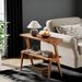 Solid Wood End Table, 2-Tier Sofa Side Table With Storage Shelf (old Sku:S05790209)_maomaolike.com