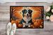 Australian Shepherd Terrier Fall Doormat Front Door Mat Indoor Outdoor Rugs For Entryway, Non Slip Washable Low Pile, 24H X 36W_maomaolike.com