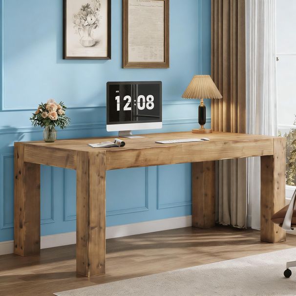 Executive Desk, Office Computer Desk With Thick Desktop_maomaolike.com
