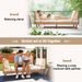 Patio Wicker Daybed Outdoor Boho Rattan Loveseat Sofa With 6 Sturdy Metal Legs Adjustable Foot Pads Seat And Back Cushions_maomaolike.com