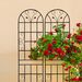 4 Pack Metal Garden Trellis 86.7" X 19.7" Rustproof Trellis For Climbing Plants Outdoor Flower Support Black_maomaolike.com