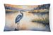 Birds, Birds, Birds Throw Pillow Throw Pillow For Indoor Couch Bed Outdoor Patio Washable, Blue Heron Golden Hour 7498,12Hx16W_maomaolike.com