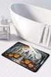 Skeleton Spooky Halloween Memory Foam Kitchen Mat Machine Washable Anti-Fatigue Mat Cushion Comfort Bath Mat Or Kitchen Rug_maomaolike.com