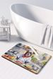 Staffordshire Bull Terrier The Chef Memory Foam Kitchen Mat Machine Washable Anti-Fatigue Mat Cushion Comfort Bath Mat Or Kitchen Rug_maomaolike.com