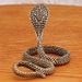 Brass Zodiac Table Tea Pet Small Ornament Desktop Realistic Eyed Snake King Fish Tank Landscaping Handheld Piece_maomaolike.com