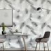 Gray Feather Wallpaper Bedroom Furniture Renovation TV Background Decorative Wall Stickers PVC Self-Adhesive Thickened_maomaolike.com
