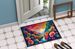 Begonias In Color Doormat Front Door Mat Indoor Outdoor Rugs For Entryway, Non Slip Washable Low Pile, 24H X 36W_maomaolike.com