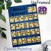 Braille Alphabet Painting Poster, Bright Illuminated Braille Chart Poster, Educational Visual Reference For Learning Braille, Suitable For Study Rooms_maomaolike.com
