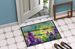 New Jersey Violet In Watercolor Doormat Front Door Mat Indoor Outdoor Rugs For Entryway, Non Slip Washable Low Pile, 24H X 36W_maomaolike.com