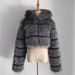 Women's Winter Thickened Artificial Fur Coat Short Jacket Fashion Large Size_maomaolike.com