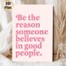 Inspirational Quote Painting Poster, Soft Pink Retro Typographic Poster, Uplifting Positive Message To Spread Kindness, Ideal For Bedroom, Living Room_maomaolike.com
