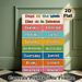 Bilingual Days Of The Week Painting Poster, Vibrant Color-blocked Educational Poster, Practical Visual Aid For Learning English And Spanish Days_maomaolike.com