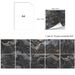 20*20cm*30 Pieces Set Black Marble Peel And Stick Floor Tiles – Waterproof Self-Adhesive Vinyl Flooring Stickers For Bathroom, Kitchen & Living Room_maomaolike.com