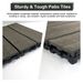 Wood Plastic Composite Deck Tiles Set Of 20pcs, DIY Interlocking Decking Tiles, Floor Tile, Durable, Maintenance, Waterproof, Indoor Outdoor, 12x12in_maomaolike.com