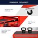 4 DRAWERS MULTIFUNCTIONAL RED TOOL CART WITH WHEELS_maomaolike.com