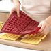DIY Tools, Ready-made Cake Cookie And Chocolate Silicone Molds, 6-cavity Waffle Baking Mold_maomaolike.com